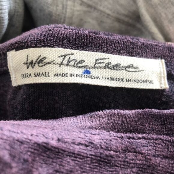 Free People We the Free Valerie Velvet Top Size XS EUC - Picture 9 of 11
